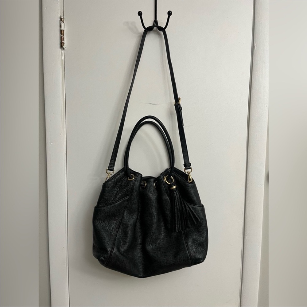 2 Michael Kors Ring Tote Leather Bags- 1 Black and 1 Brown Leather NWT - Picture 7 of 16